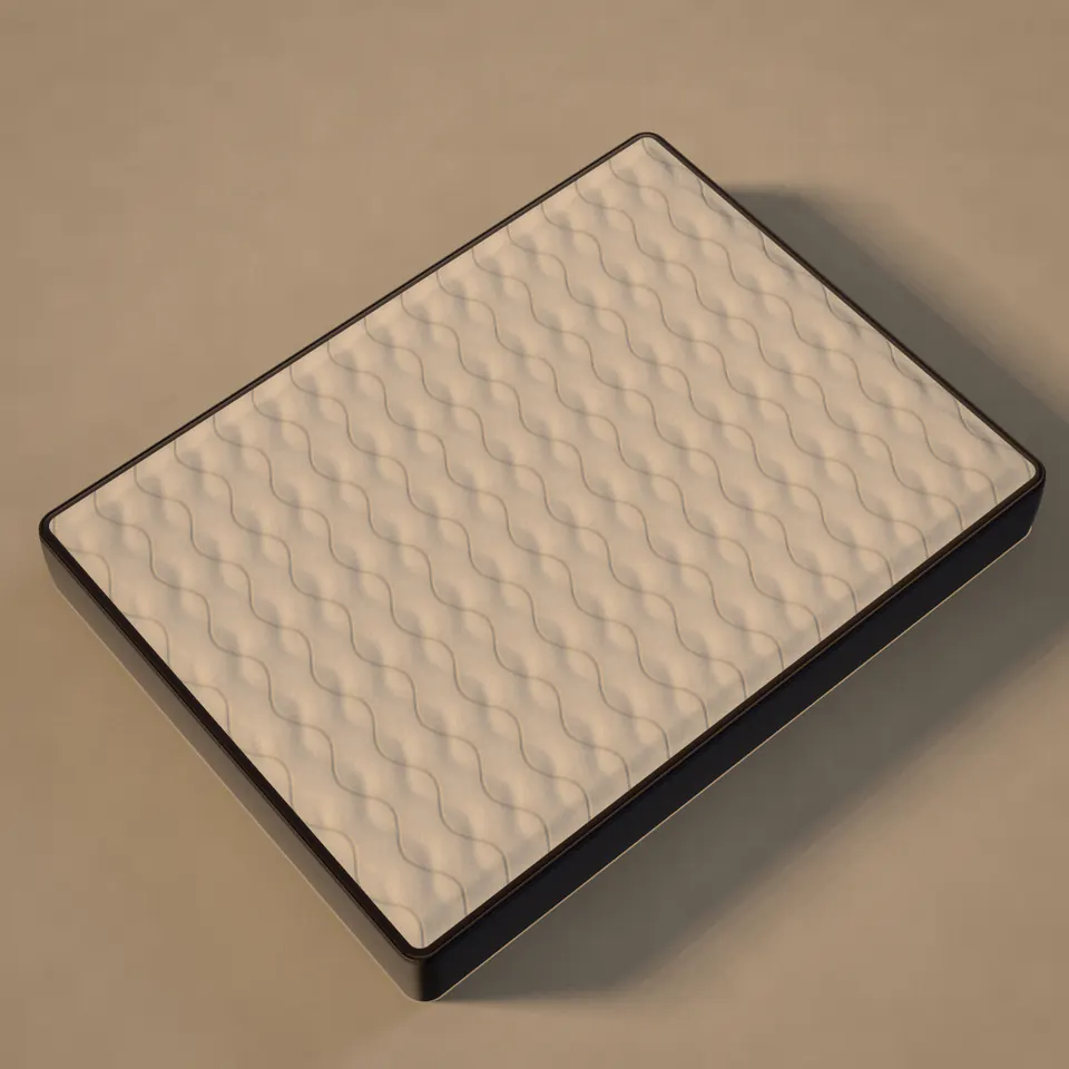 Illustration of a foam mattress — not a product photo