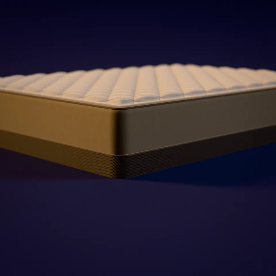 Illustration of a hybrid mattress — not a product photo