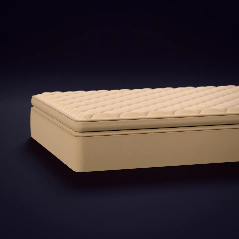 Illustration of an innerspring mattress — not a product photo