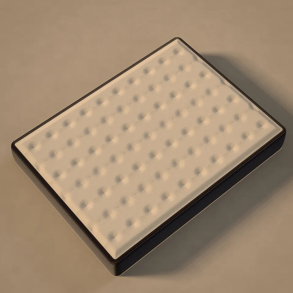 Illustration of a latex mattress — not a product photo