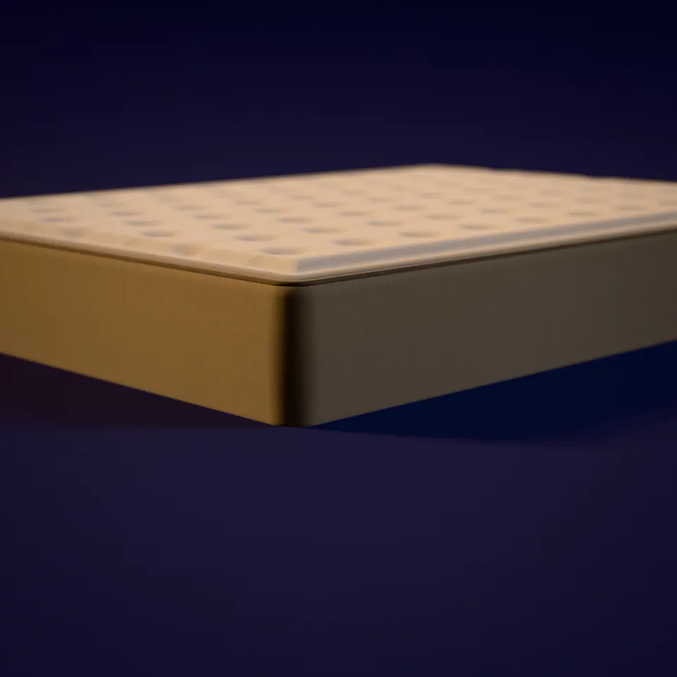 Illustration of a latex mattress — not a product photo