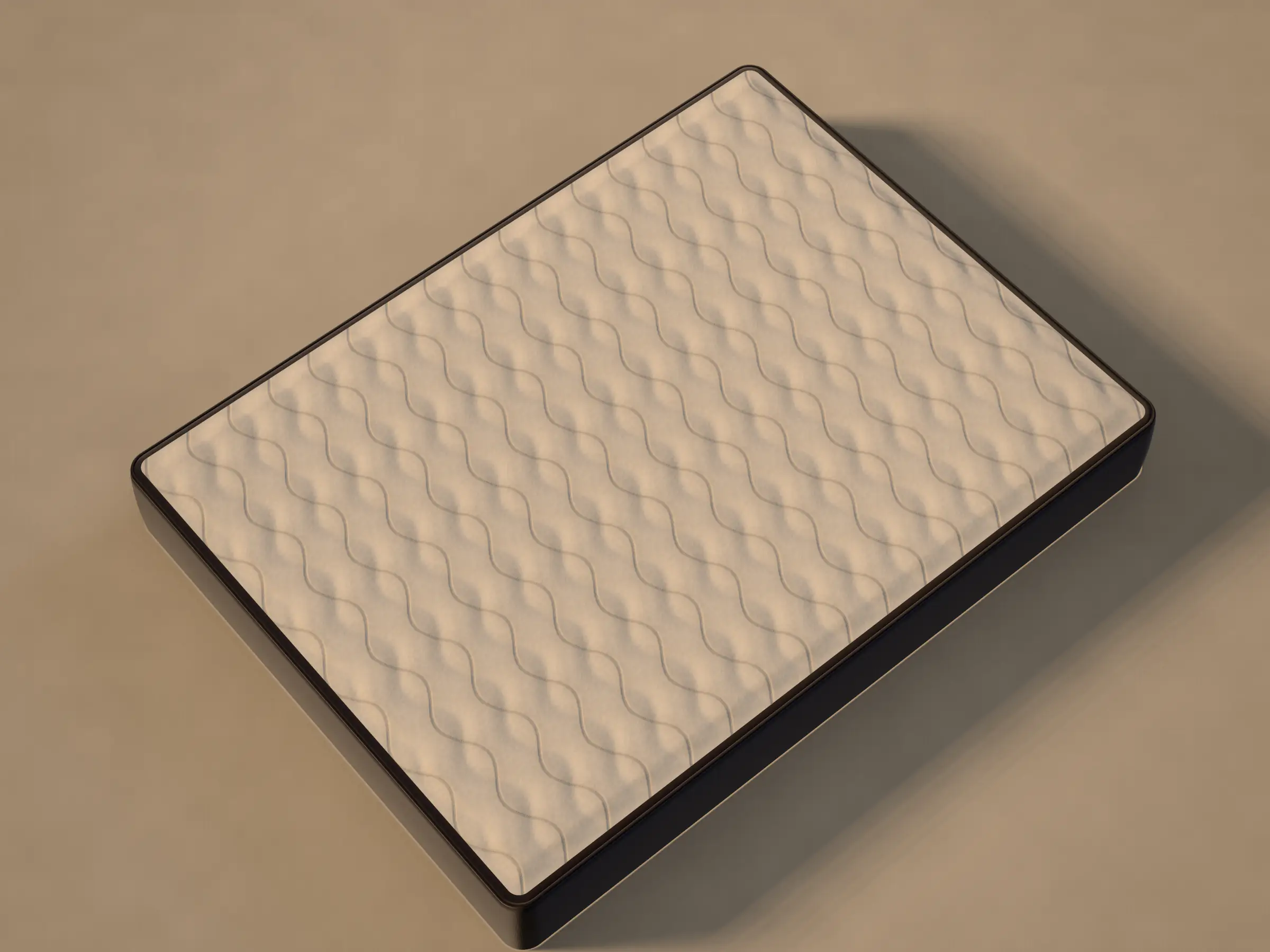 Illustration of a foam mattress — not a product photo
