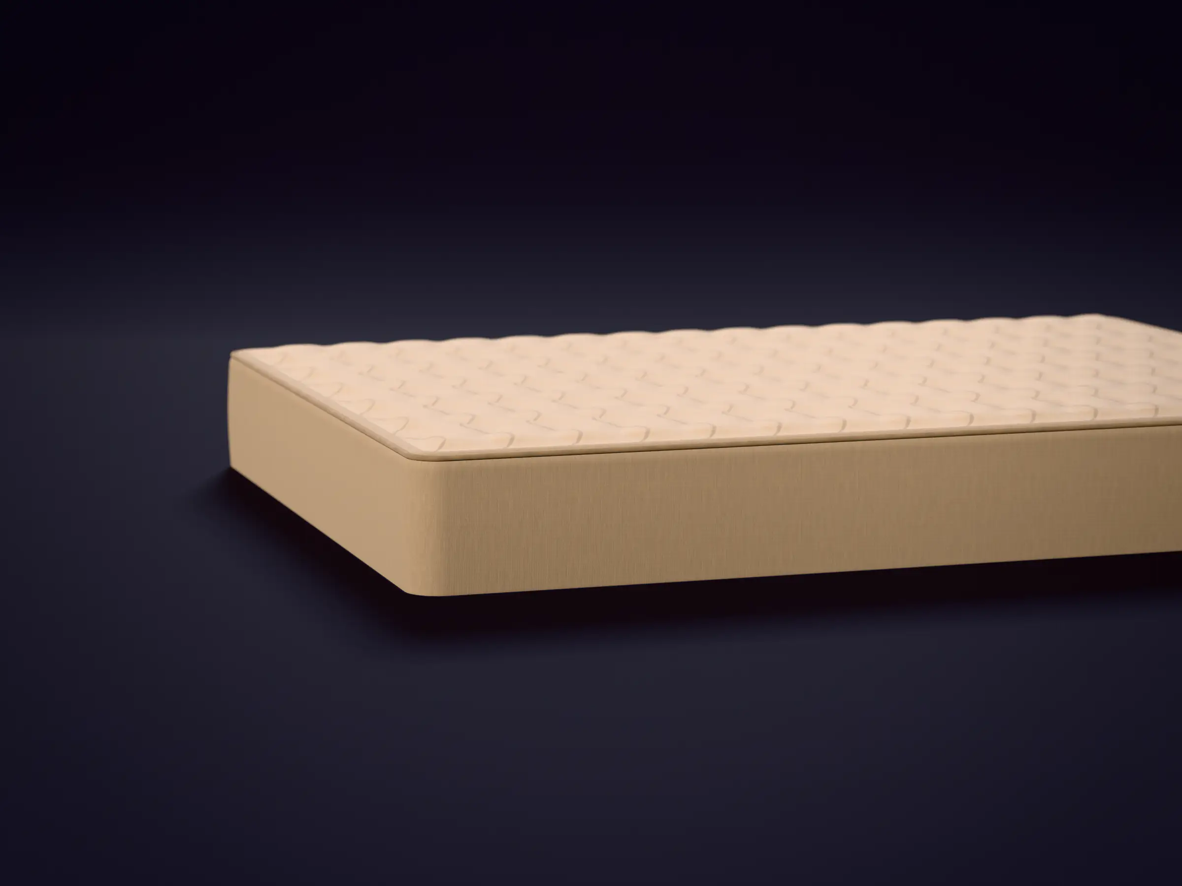 Illustration of a foam mattress — not a product photo
