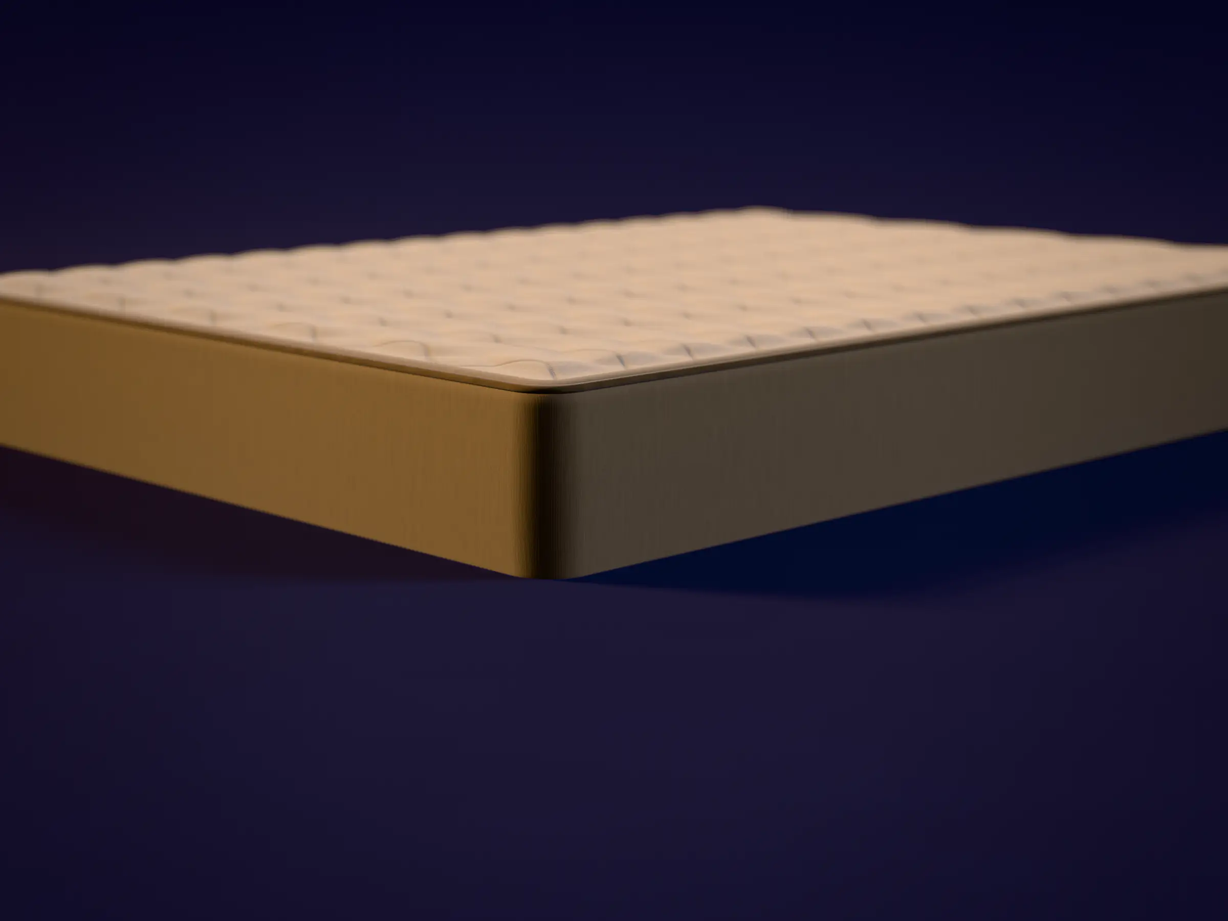 Illustration of a foam mattress — not a product photo