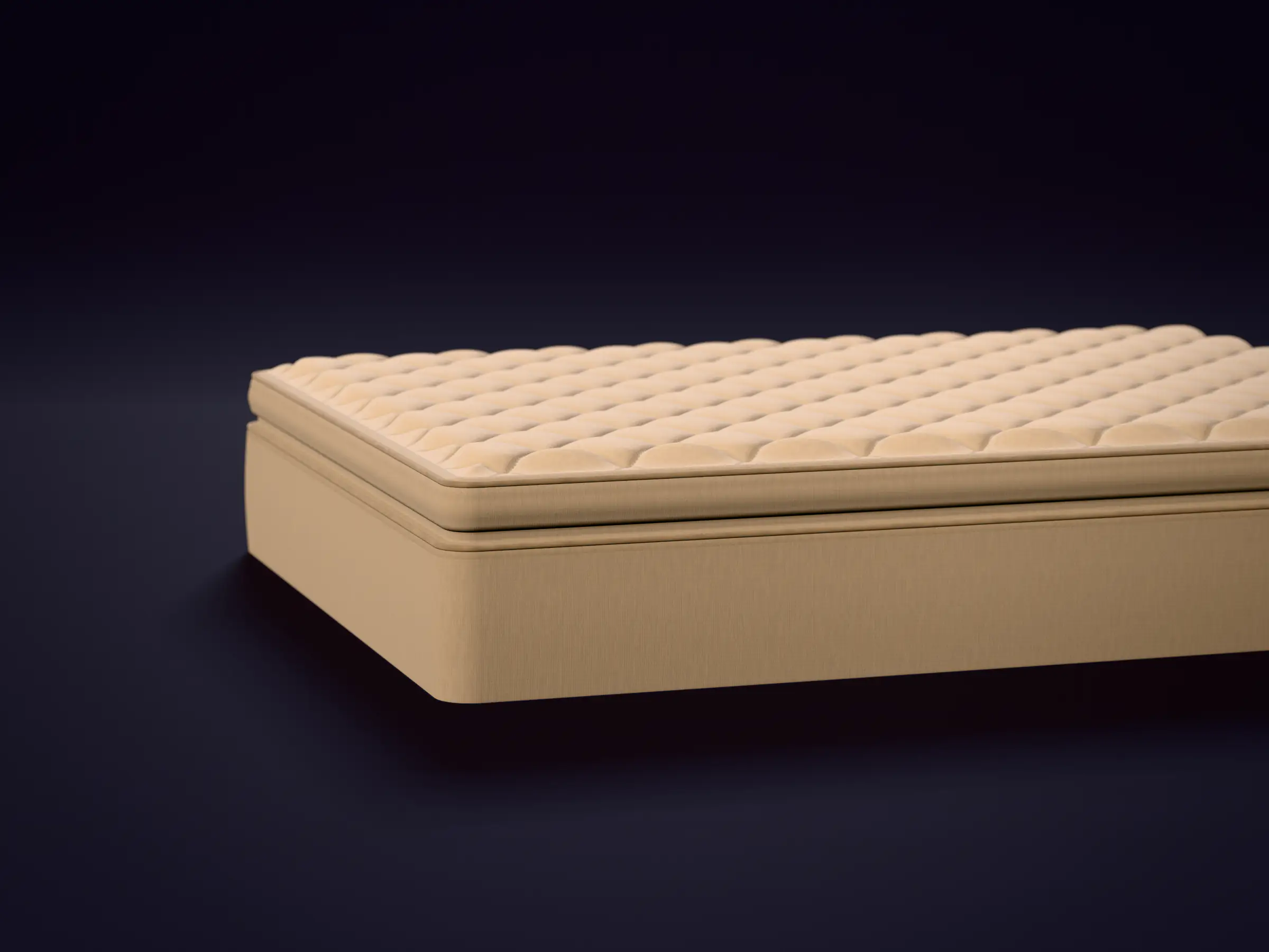 Illustration of an innerspring mattress — not a product photo